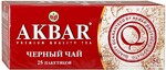 Чай Akbar Красно-белая серия черный мелкий 25 пакетиков по 2 г