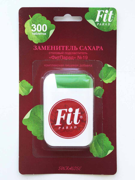 Сахарозаменитель ФитПарад №19 300 таблеток