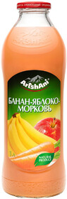 Нектар Бананово-яблочно-морковный Artshani, 1 л