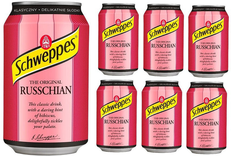 Напиток безалкогольный Schweppes russchian, Польша, 330 мл., жестяная банка