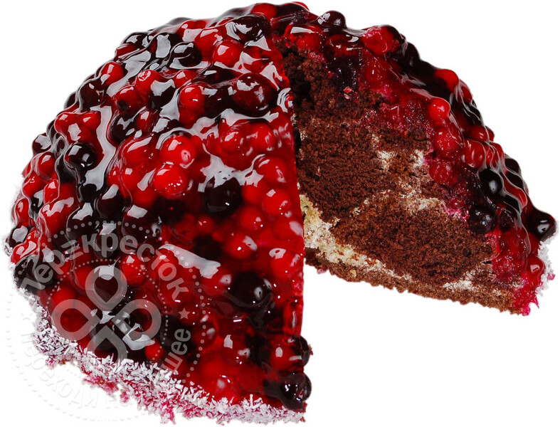 Торт Карат Плюс Сметанник ванильный с лесными ягодами 550г