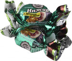 Конфеты Микаелло Инжир с грецким орехом в бело-тёмной шоколадной глазури, 1 кг