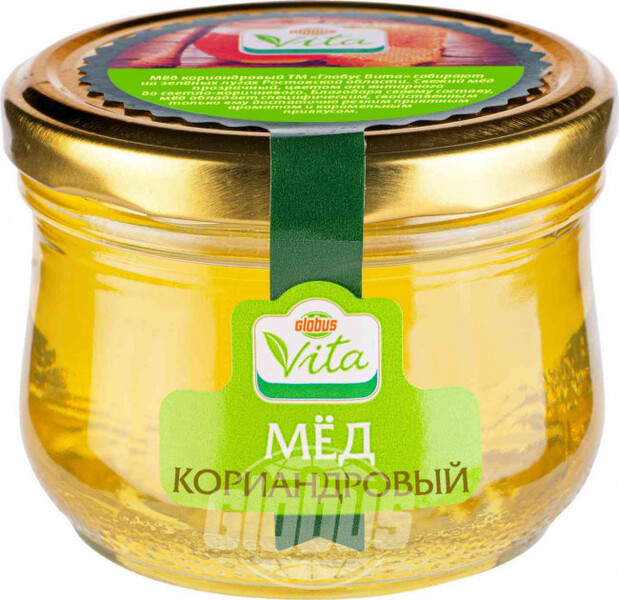 Мёд кориандровый Глобус Вита, 270 г