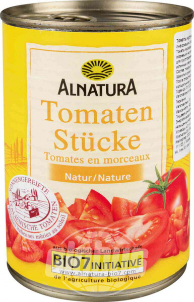 Томаты Alnatura в собственном соку кусочками, 400 г
