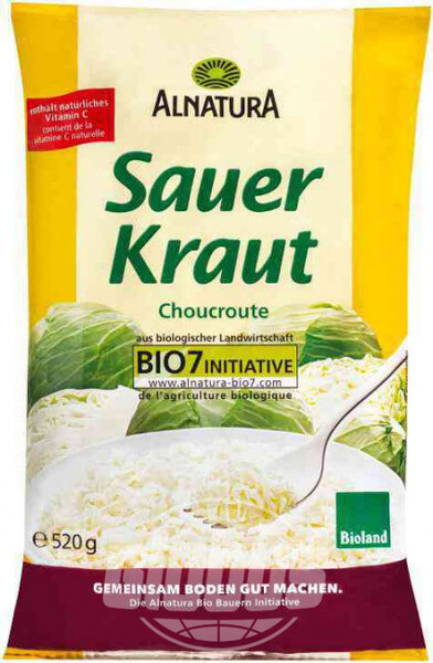 Капуста квашеная Alnatura бланшированная, 520 г