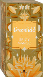Чай Greenfield Spicy Mango зеленый в пакетиках, 25 шт.