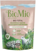 Средство для мытья посуды в посудомоечной машине BioMio Bio-Total с маслом эвкалипта в таблетках 12 штук