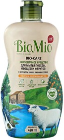 BIO-CARE Средство для мытья посуды BioMio, с эфирным маслом мандарина, 450 мл