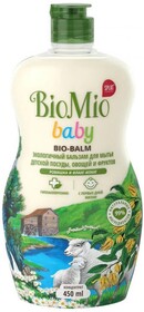 Средство для мытья детской посуды BioMio Baby Bio-Balm Ромашка и иланг-иланг эко-бальзам 450 мл