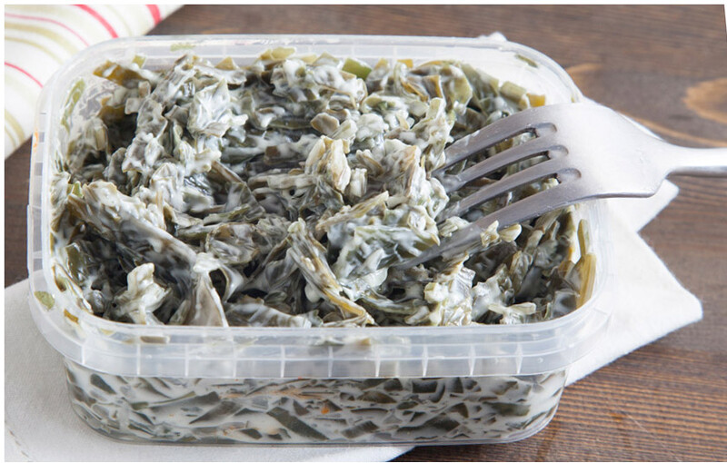 Салат из морской капусты Greenadini Крабовый в соусе, 500 г