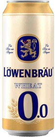 Пиво безалкогольное Lowenbrau Wheat фильтрованное 0,5%, 450 мл