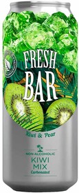 Напиток Fresh Bar Kiwi Mix, газированный, 450 мл