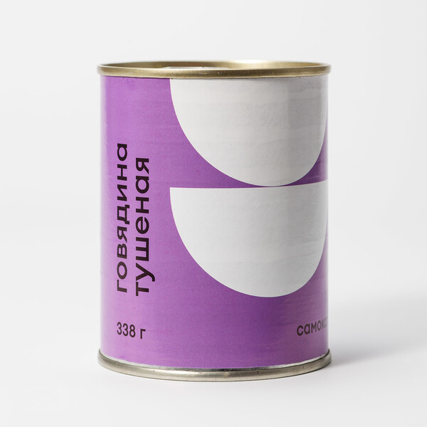 Говядина Самокат тушеная, высший сорт, 338 г