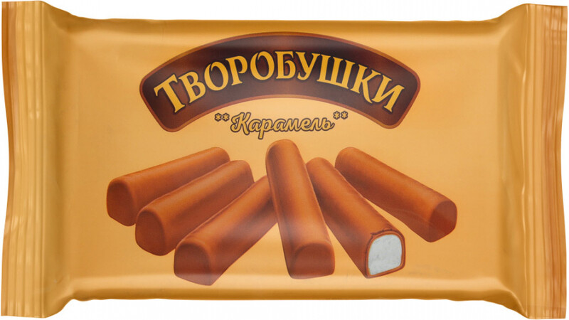 Сырок Творобушки в молочной глазури карамель 20% БЗМЖ, 180 г