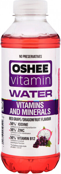 Напиток Oshee Vitamin Water Виноград-Питайя негазированный 0.55 л