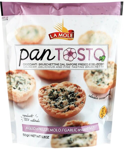Пантосты с чесноком и петрушкой La Mole 150 г, Италия