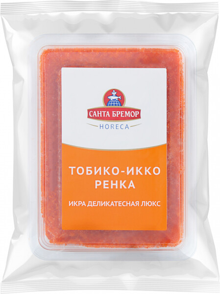 Икра Санта Бремор Люкс Тобико-Икко Ренка деликатесная оранжевая 500 г