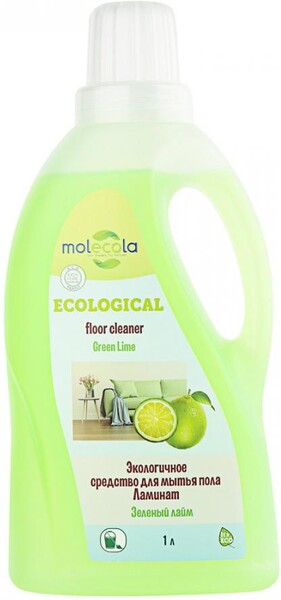 Средство для мытья пола Molecola Ламинат Зеленый лайм универсальное жидкое 1 л