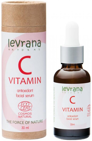 Сыворотка Levrana витамин C, антиоксидант, Ecocert Cosmos Natural, 30 мл