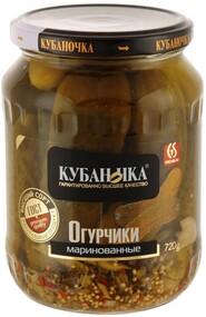 Огурчики Кубаночка маринованные 720 г