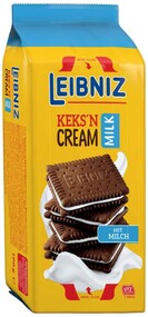 Печенье-сэндвич BAHLSEN Leibniz keks'n cream milk какао с молочным кремом Польша, 190 г