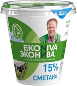 БЗМЖ Сметана ЭкоНива 15% 300г