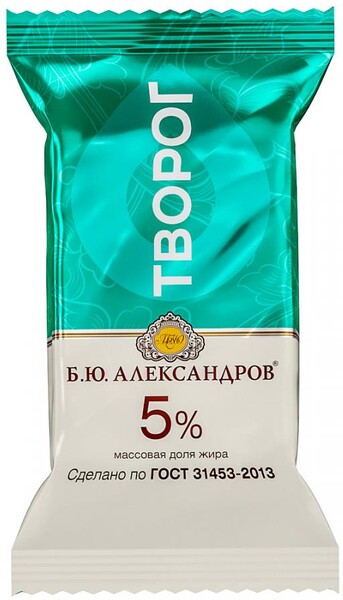 Творог Б.Ю. Александров 5% 180 г