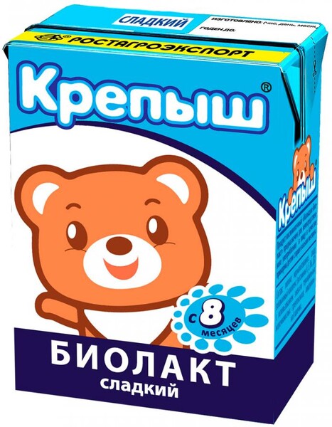 Биолакт Крепыш кисломолочный Сладкий с 8 месяцев 3% 200 г