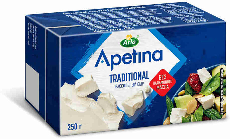 БЗМЖ Сыр рассольный APETINA Traditional 52,5% 250 г.