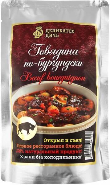 Говядина Деликатес Дичь по-бургундски с пастой 250 г