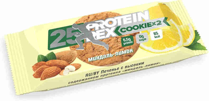 Печенье Protein Rex Сookie Миндаль-лимон 50г