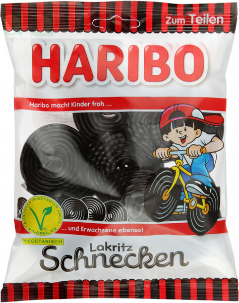 Конфеты Haribo Лакричные улитки, 200 г
