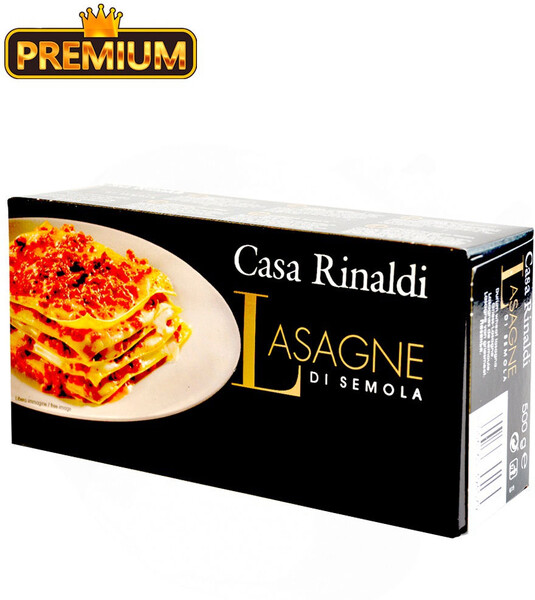 Паста Casa Rinaldi Лазанья из муки твердых сортов пшеницы ручной работы, 0.50кг