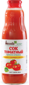 Сок томатный с мякотью прямого отжима 750мл