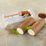 Мороженое пломбир Бородино во взбитой шоколадной сливочной глазури 15% ГОСТ 80г