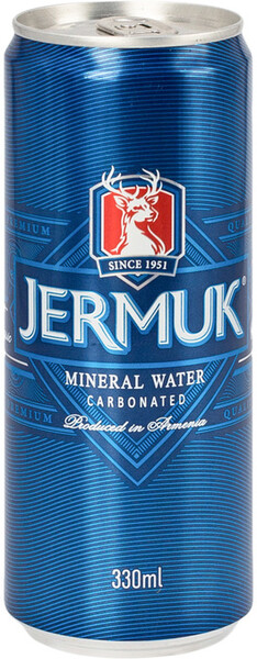 Вода Джермук минеральная лечебно-столовая газированная 330мл