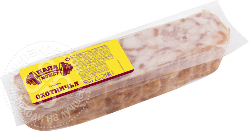 Свинина Папа Может Охотничья копчено-вареная 300г