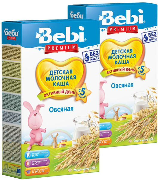 Молочная каша Овсяная с 5 мес. 250г