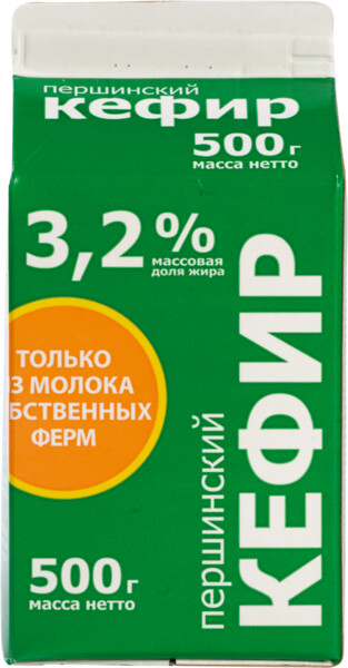 Кефир ТЮМЕНЬМОЛОКО Першинский 3,2% п/п без змж 500г