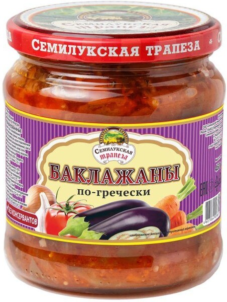 Баклажаны  Семилукская трапеза по-гречески 460г
