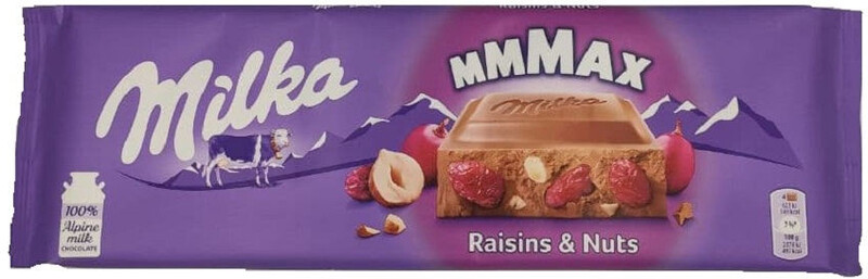 Милка Шоколадная плитка Изюм-Фундуком   270 гр. (Швейцария)