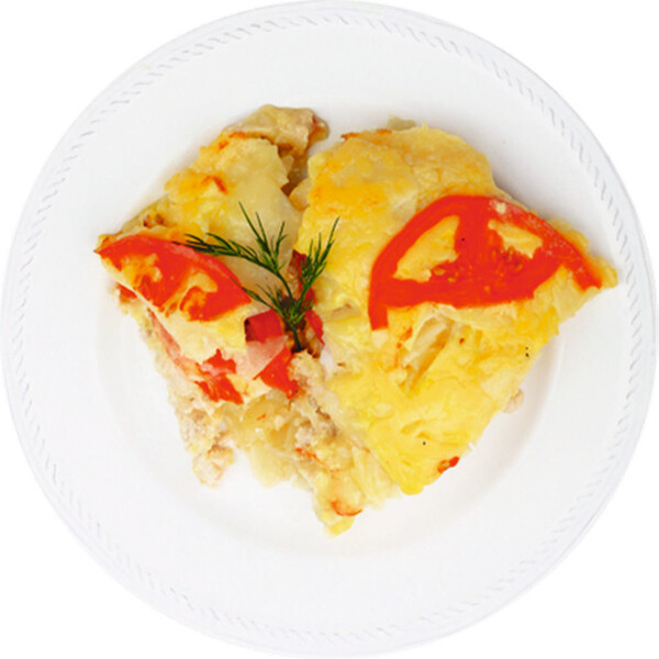Гратен картофельный с курицей
