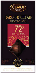 Горький шоколад 72% какао, 100г