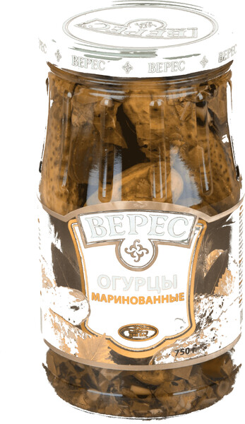 Огурцы Верес маринованные пастеризованные, 750 г