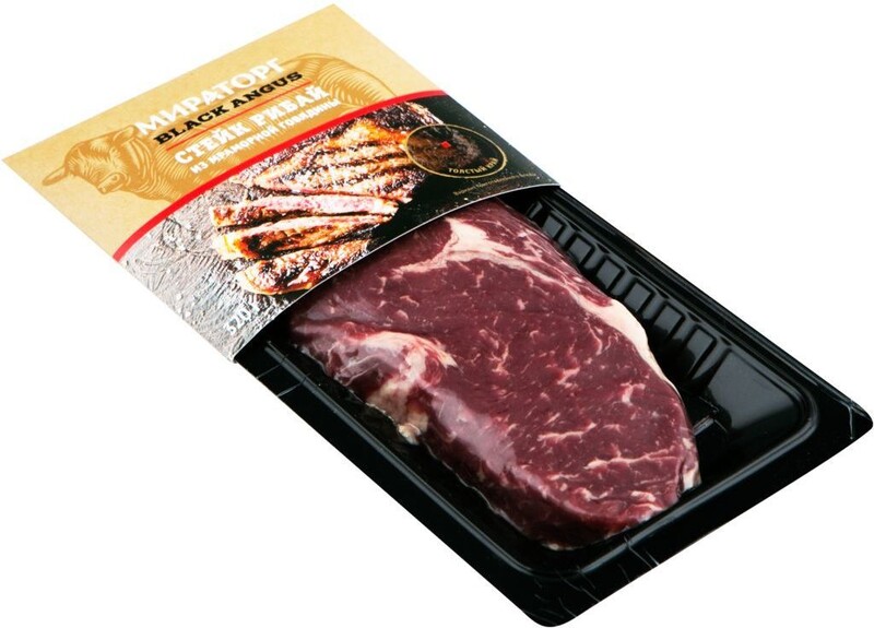 СТЕЙК БАБОЧКА МИРАТОРГ ОХЛ ГОВЯДИНА 300 Г В/У КОРОЧА РОССИЯ