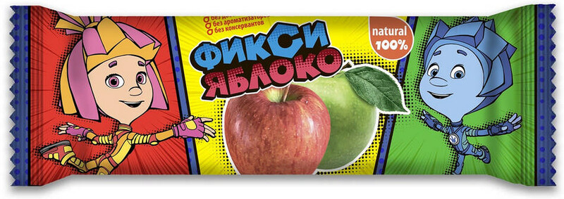 Батончик Белое дерево Фиксики фруктовая энергия яблоко с 3 лет, 30 г