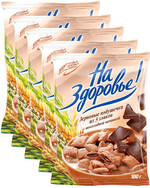 Зерновые подушечки из 5 злаков с шоколадной начинкой, 100 г,