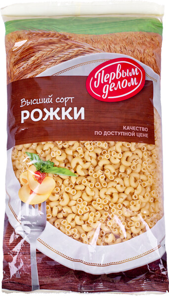 Макаронные изделия Первым делом рожки, 1,5 кг