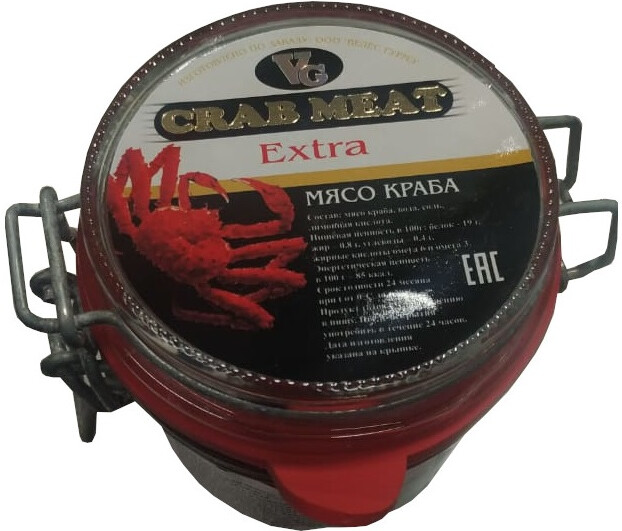 Мясо краба Veles Gurme в собственном соку 220 г