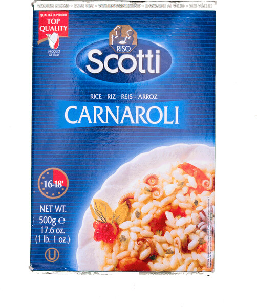 Рис Riso Scotti Carnaroli (Карнароли) шлифованный длиннозерный 500 г